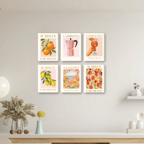 Mini Paintings | Italiaanse 'Dolce Vita' set