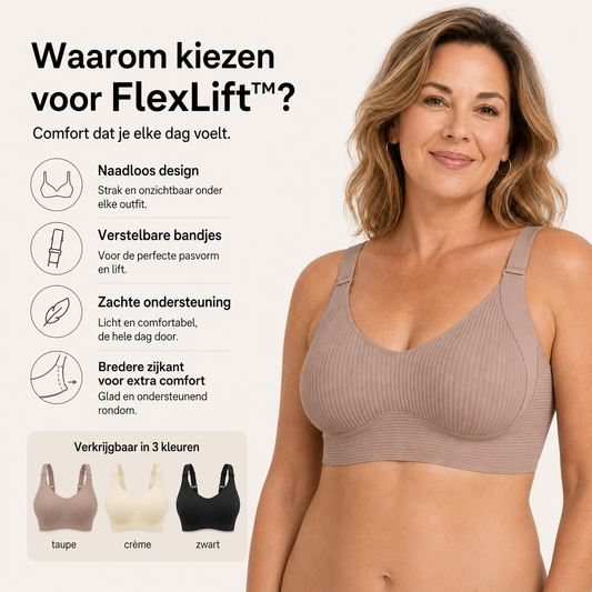 FlexLift™ Comfort-BH – Naadloze Beugelloze BH