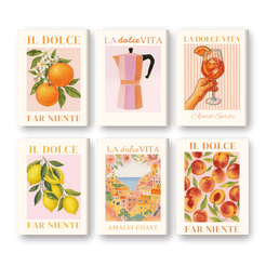 Mini Paintings | Italiaanse 'Dolce Vita' set