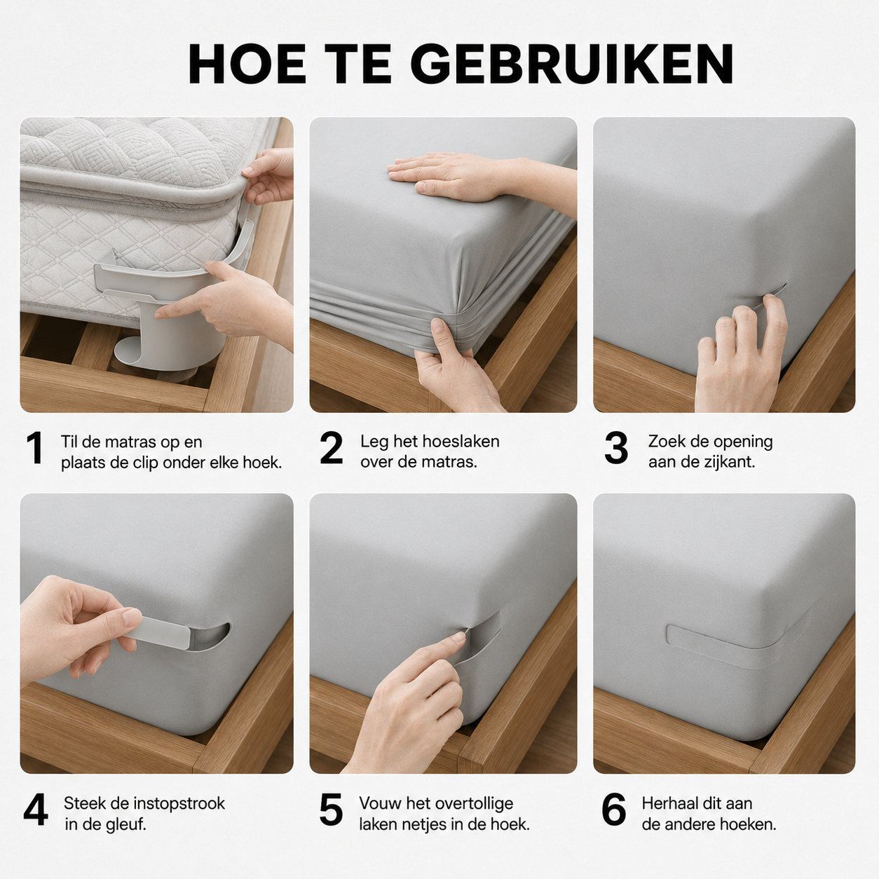 SheetGrip™ | Lakenklem 4 Stuks