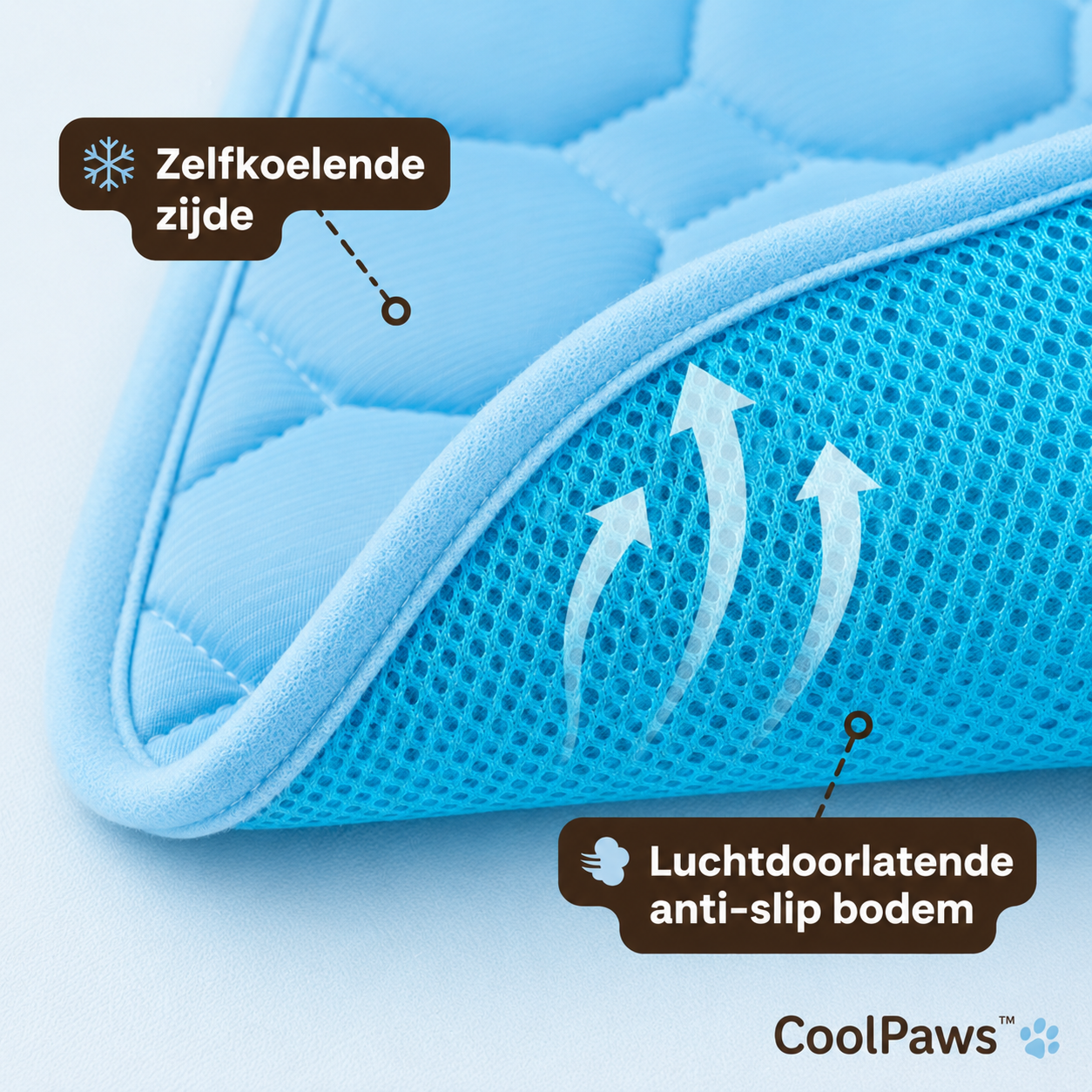 CoolPaws™ Koelmat – Zelfkoelende Mat voor Honden en Katten
