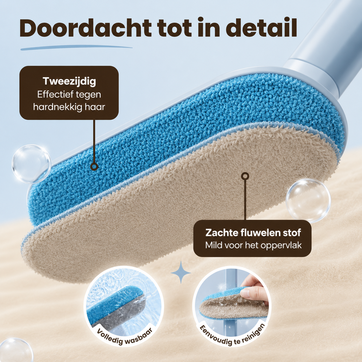 VachtSwipe™ Pro – Herbruikbare Huisdierhaar Verwijderaar